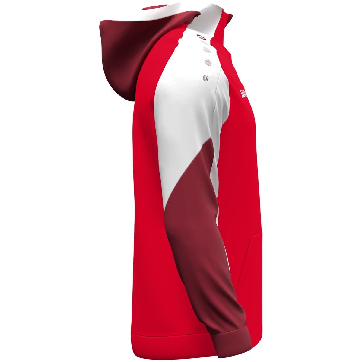 Hettupeysa hálfrennd Dynamic Rauð/hvít - Image 4